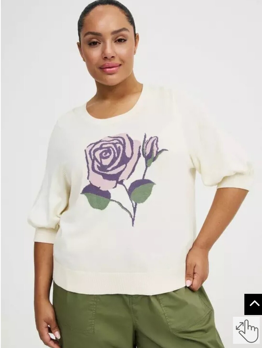 NWT Torrid Cotton Blend Crew Pullover Sweater Size 00